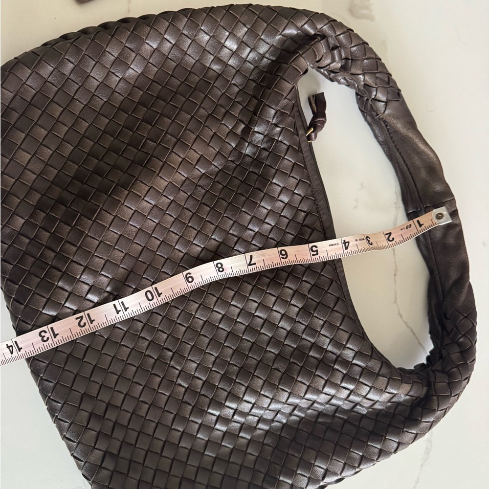 Bottega Veneta Dark Brown Intrecciato Hobo Bag - Picture 13 of 15